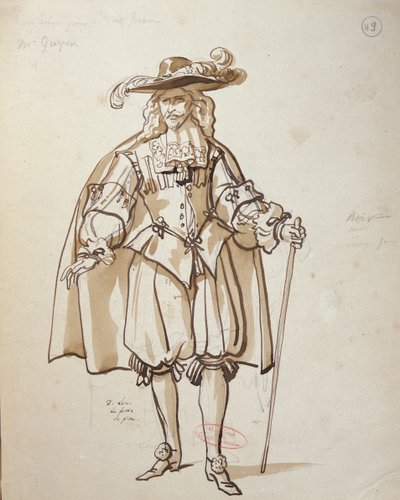 Costume per una produzione del 1847 di 